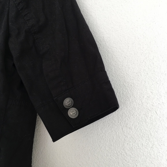 EDC by Esprit Black Cropped Jacket Mid Sleeve - Picture 6 of 8